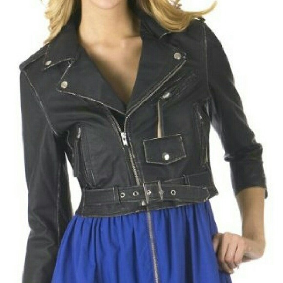 Tracy Feith Jackets & Blazers - Tracy Feith Genuine Leather Crop Jacket
